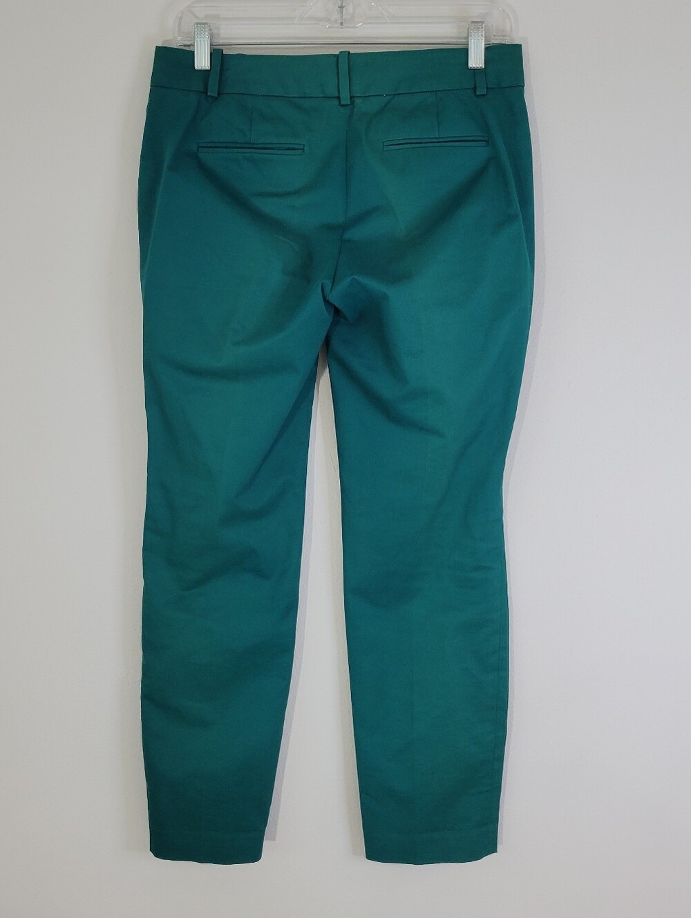 J. Crew Teal Cotton Blend Pants Green Women Size 0. - Picture 2 of 8